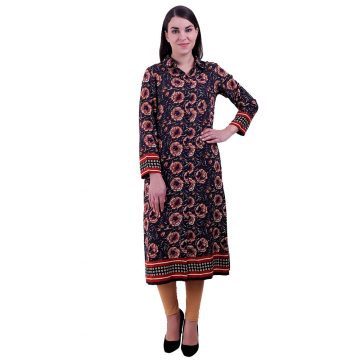 Women Multi Color A Line Kurti (Dhaliya) Women Multi Color A Line Kurti (Dhaliya)