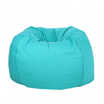 Turquoise Organic Cotton Bean Bag Cover