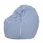 Blue and White Strips Organic Cotton Bean Bag Cover