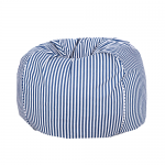 Blue and White Strips Organic Cotton Bean Bag Cover