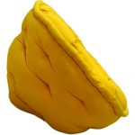 Yellow Solid Organic Cotton Lap Pouf