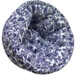 Multi Color Hand Quilted Organic Cotton Lap Pouf