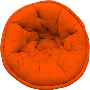 Orange Organic Cotton Lap Pouf by REME