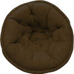 Dark Olive Green Organic Cotton Lap Pouf