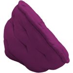 Dark Purple Solid Organic Cotton Lap Pouf