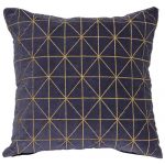 Set of 3 Blue  organic cotton Velvet Cushion Covers