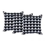 Set of 3 Black and White Organic Cotton Cushion Cover