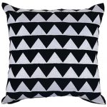 Set of 3 Black and White Organic Cotton Cushion Cover