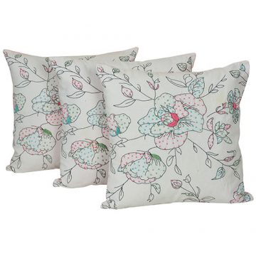 Multi Color Set of 3 Cotton Cushion Cover Multi Color Set of 3 Cotton Cushion Cover