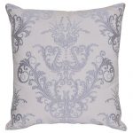 Set of 3 White and Grey Embroidered Cotton Cushion Covers