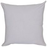Set of 3 White and Peach Organic Cotton Cushion Covers