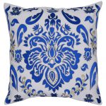 Set of 3 Blue and White Cotton Cushion Cover