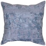 Machine Embroidery Poly Velvet Grey Color Set of 3 Cushion Cover
