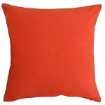 Set of 3 Orange Organic Cotton Cushion