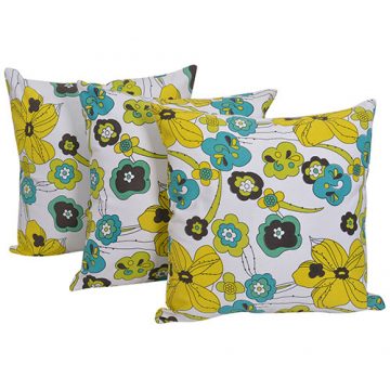Set of 3 Multi Color Floral Printed Cushion Cover Set of 3 Multi Color Floral Printed Cushion Cover
