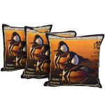 Set of 3 Hooded Merganser Printed Cushion Cover