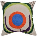 Aari Embroidered Set of 3 Chambray Cotton Cushion Cover