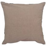 Set of 3 Beige and Black Cotton Cushion Cover