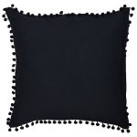 Set of 3 Cotton Aari Embroidered Cotton Black & White Color Cushion Cover