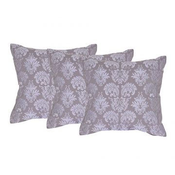 Set of 3 Cotton Machine Embroidered Cushion Cover