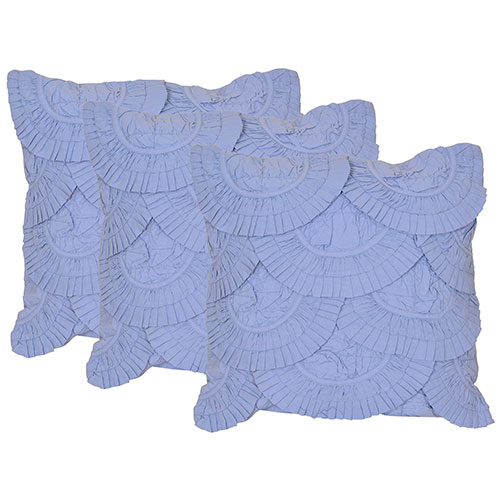 Set of 3 Cotton Contemporary Cushion Cover