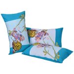 Set of 3 floral  embroidered    organic Cotton Pillow Cover