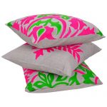 Multicolor Embroidered Set of 3 Mix match Cotton Cushion Cover