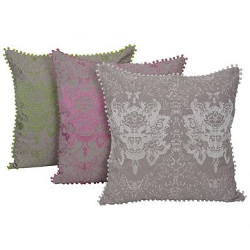 Set of 3 Mix match Multicolor Embroidered Cotton Cushion Cover