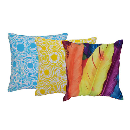 Set of 3 Digital Printed Cushion Covers