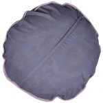 Grey Round Cambric Cotton Cushion Cover