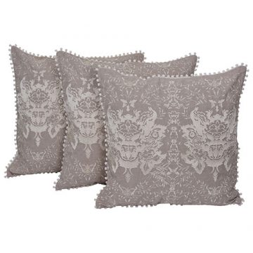 Set of 3 Cotton Embroidered Cushion Cover