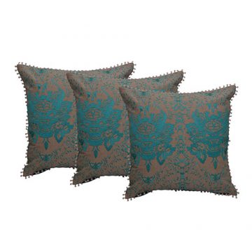 Set of 3 Cotton Embroidered Cushion Cover