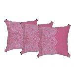 Set of 3 Cotton Embroidered Cushion Cover
