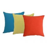 Set of 3 Multi Color Organic Cotton Cushion Cover