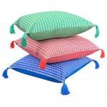 Set of 3 Organic Cotton Multi Color cushion cover