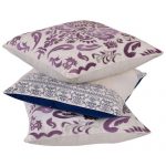 Set of 3 Multi Color Cotton Velvet Cushion Cover