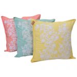 Set of 3 Cotton Sheeting Multi Color Embroidered Cushion Cover
