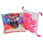 Set of 2 Multi Color Organic Cotton Cushion Cover
