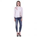 White Embroidered Shirt