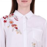 White Embroidered Shirt