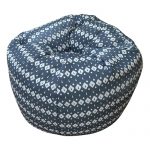 Tropical Leaf Print Organic Cotton Bean Bag Cover