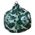 Tropical Leaf Digital Print Organic Cotton Bean Bag Cover