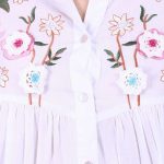 White floral Embroidered Top
