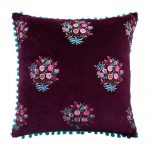 Wine-Velvet-Cushion Cover