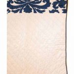 Blue and White Woolen Embroidered Jaipuri Cotton Voile Quilt