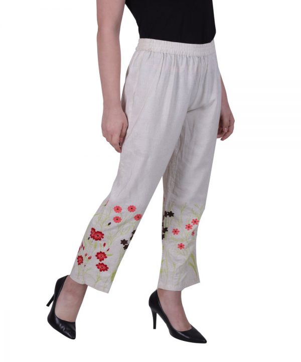 Embroidered Pants for Ladies