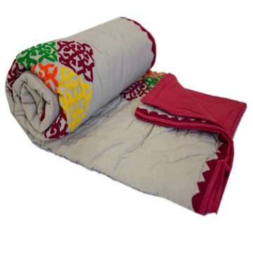 Woolen Embroidered quilt