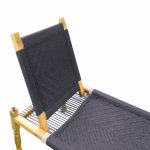 Charcoal Cotton Rope Knitted Sunbed Charpai