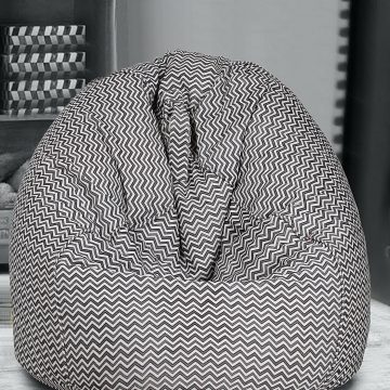 Cotton Duck Grey Color XXL Bean Bag Cover