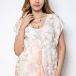100% pure organic linen kaftan with digital  print